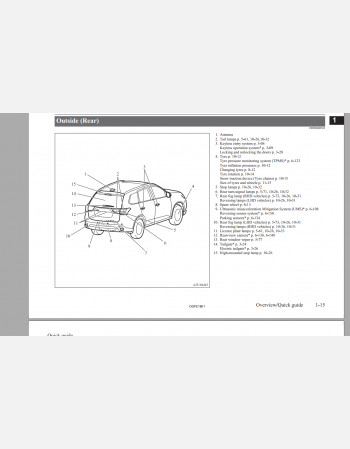 2016 - 2018 mitsubishi outlander owners manual